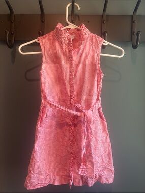 Little English Red Gingham size 7